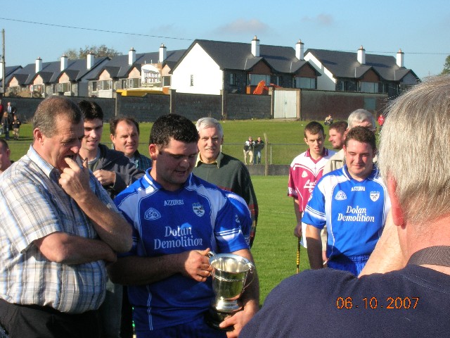 Martin Kilkenny with the cup