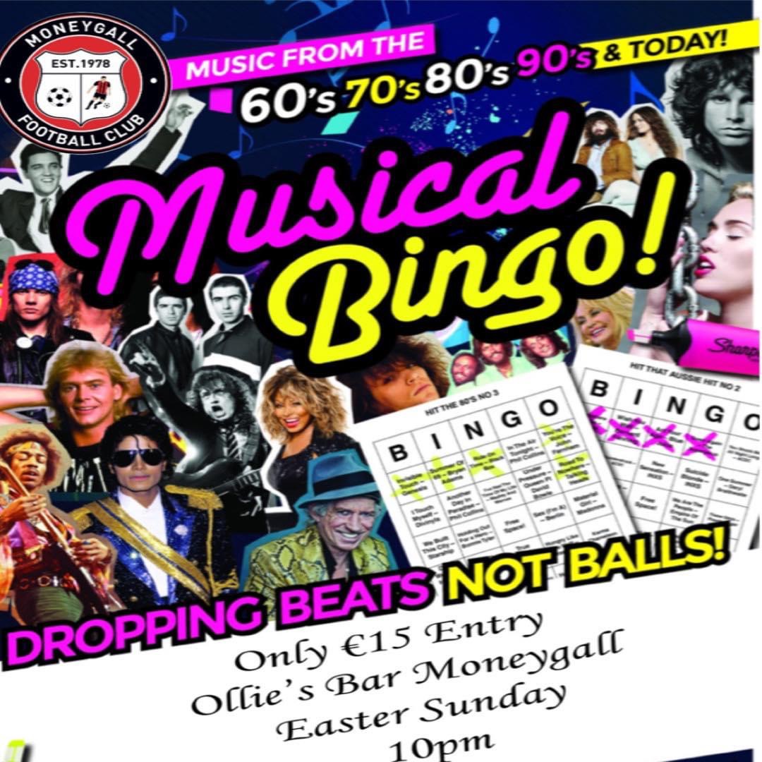 Music Bingo Tonight in Ollies Bar!!