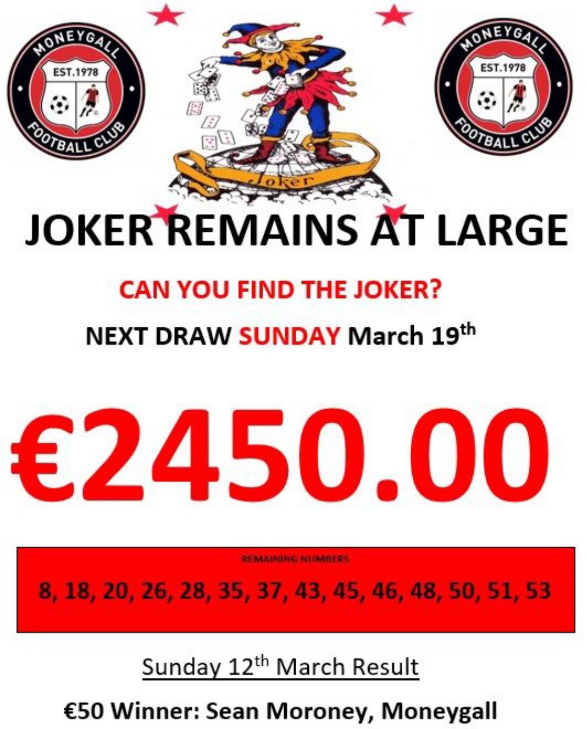 Joker Draw 2450!!!