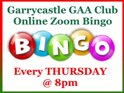 Garrycastle GAA Club Online Zoom Bingo