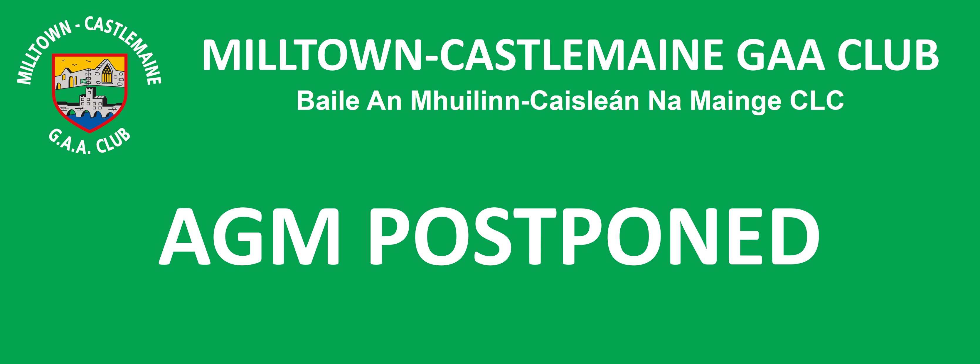 AGM Postponed
