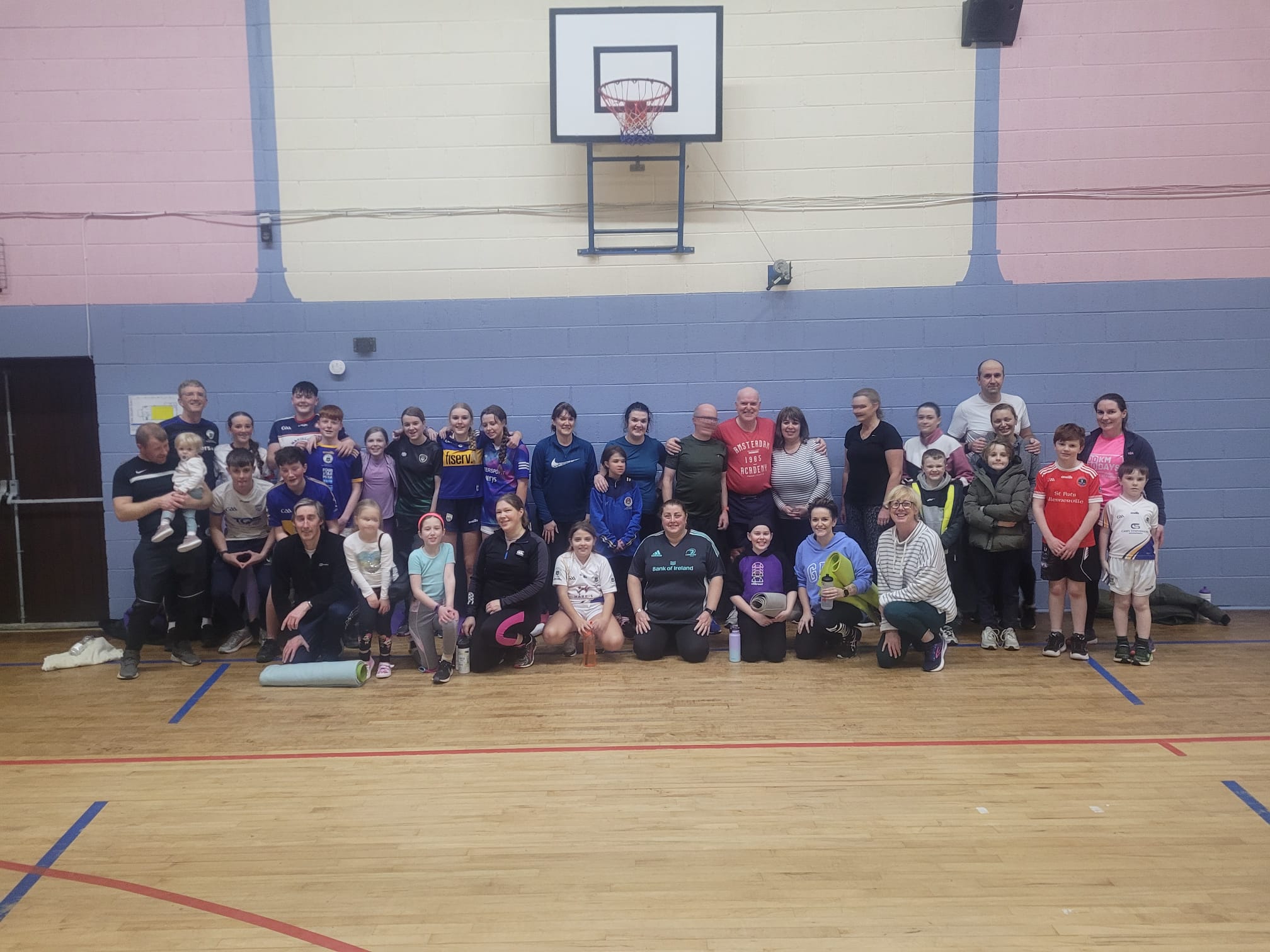 Tralee Parnells members who took part in the first Operation Transformation circuits session on Wednesday evening