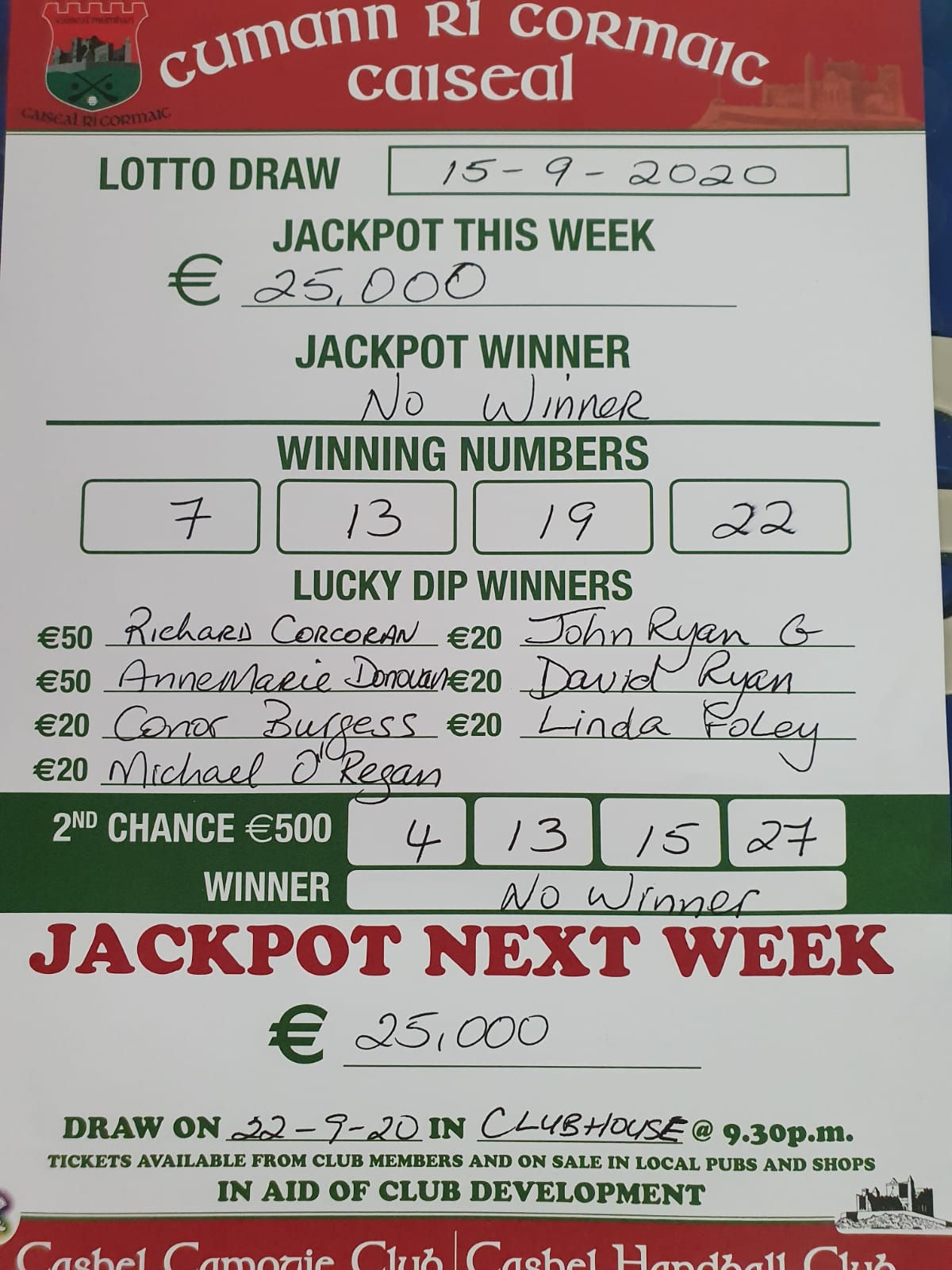 Lotto Draw Results